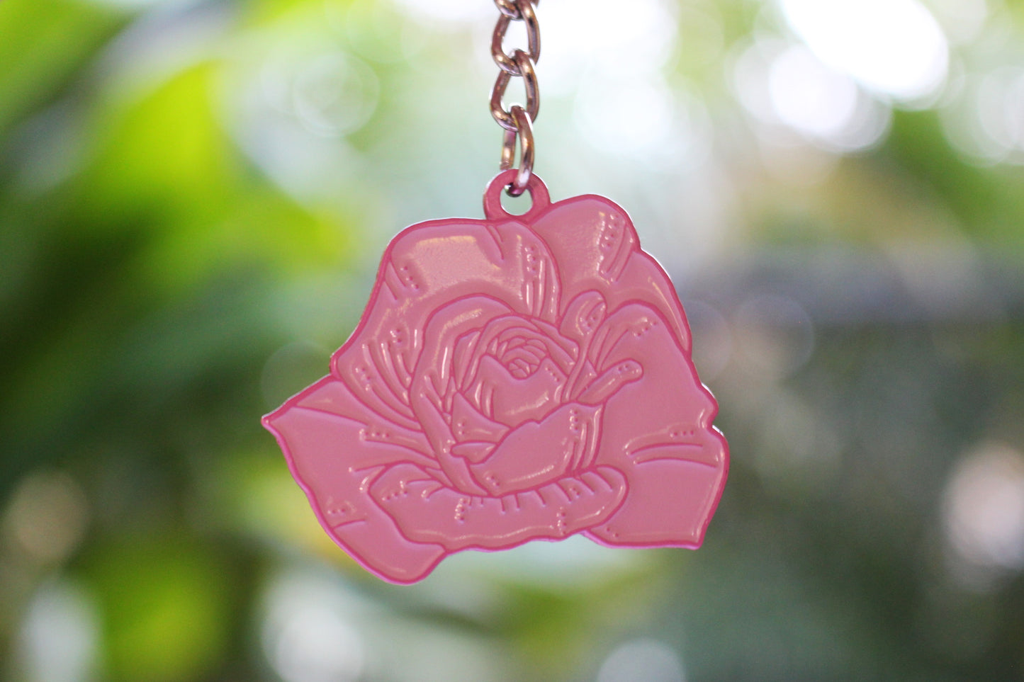 Lokelani Enamel Keychain