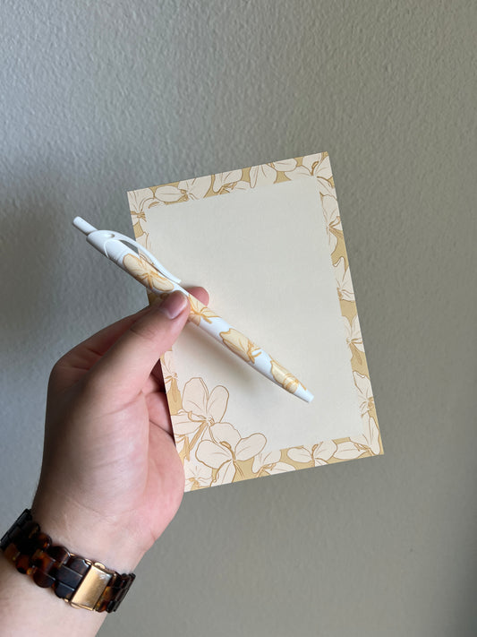 Butterfly Ginger Notepad