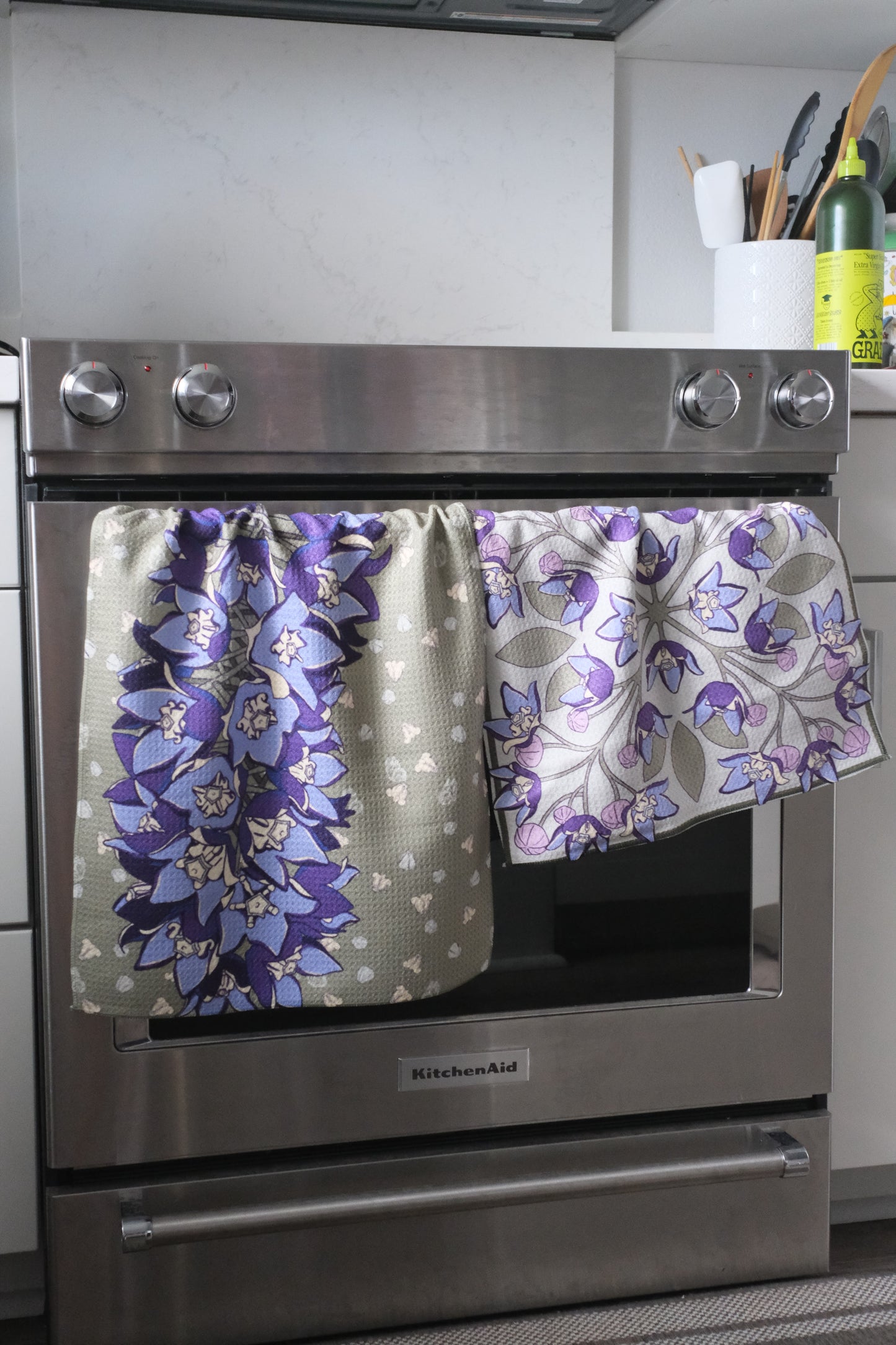 Microfiber Towel Set: Crown Flower