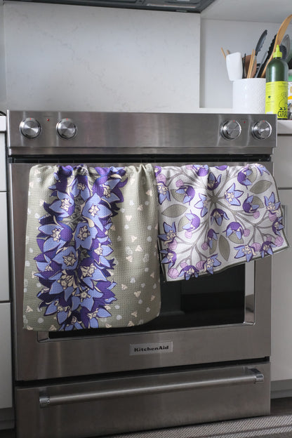 Microfiber Towel Set: Crown Flower