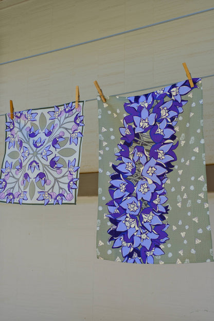 Microfiber Towel Set: Crown Flower