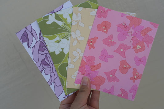 Spring Flowers Card Set
