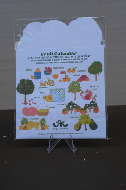 Hawaiʻi Fruits Layered Desk Calendar